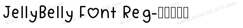 JellyBelly Font Reg字体转换